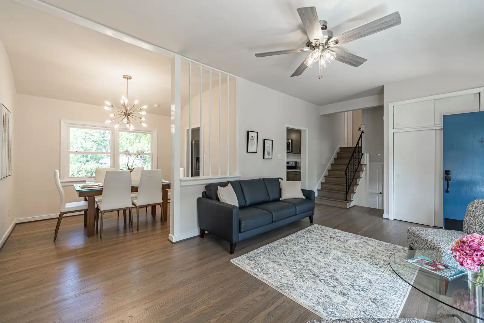 8006 Anoka Rd — dining and living area