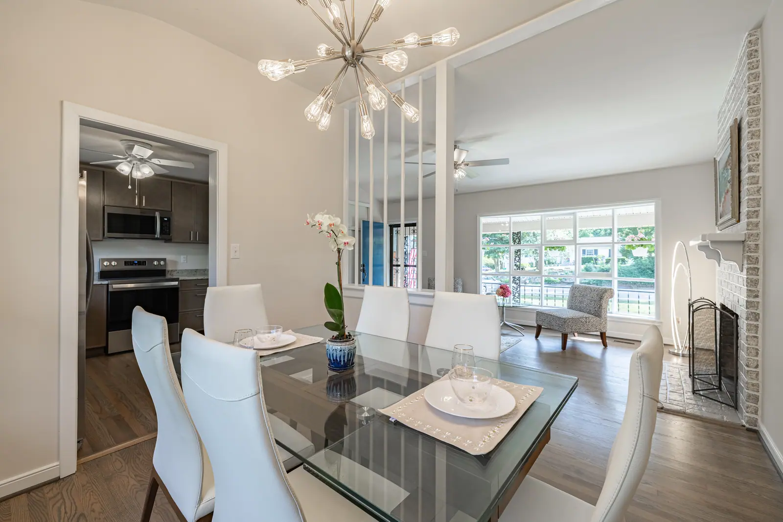 8006 Anoka Rd — dining room open to living room